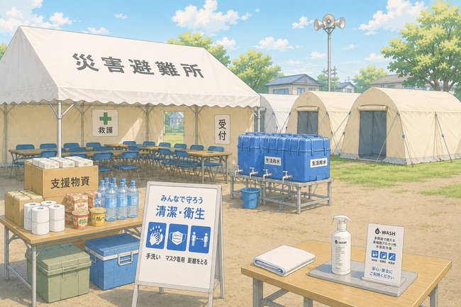 災害避難所の衛生環境維持