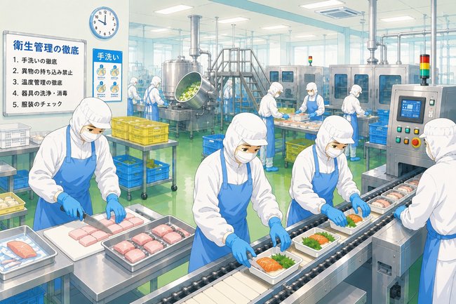食品工場の衛生管理